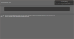 Desktop Screenshot of e-evidence.info